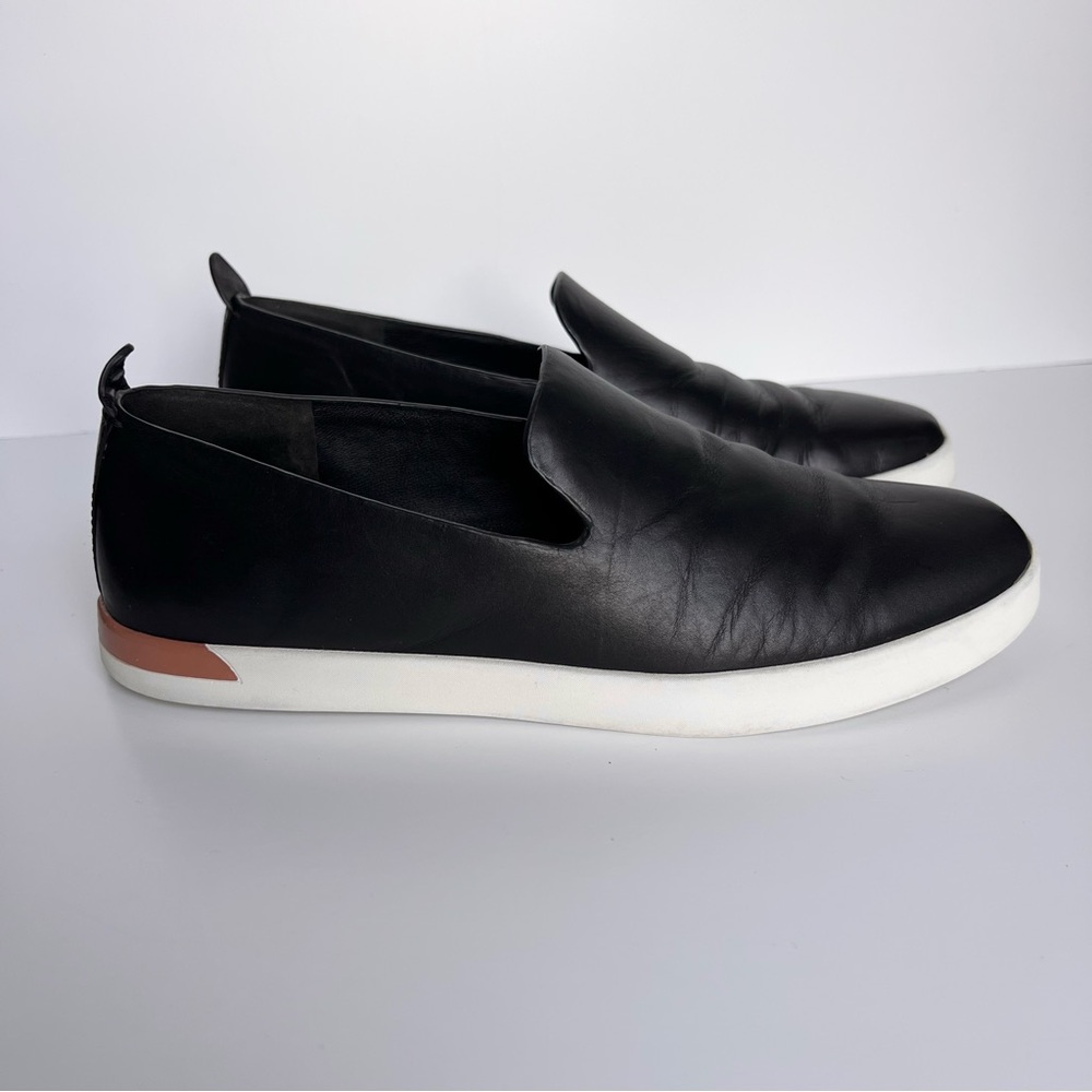VINCE Women's Vero Leather Slip On Sneakers 5.5